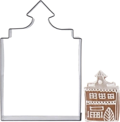 Nerjaveč izrezovalec piškotov hiška 10 cm