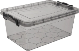 Box porta alimenti in plastica con coperchio GREY 9 l