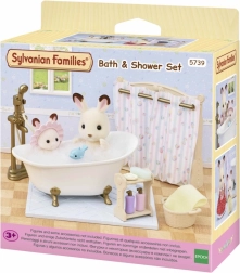 Sylvanian Families set bagno con vasca e doccia