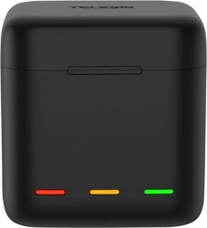 Telesin 3‑slot charger and case for GOPRO HERO 12/11/10/9 batteries