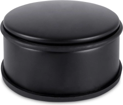 Metalni graničnik za vrata, crni, 11,5 cm