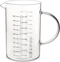 Misurino da cucina in vetro 1 l