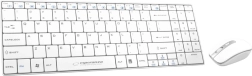 Wireless Slim Keyboard and Mouse 2.4 GHz LIBERTY White