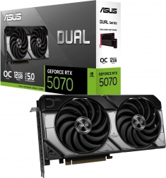 Asus Dual GeForce RTX 5070 12 GB GDDR7 grafikkort