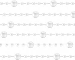 Pearl garland for Christmas tree 5 m Ruhhy