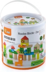 Wooden Building Blocks Zoo, 50 pcs