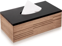 Boîte en bois pour mouchoirs Line 25 × 13,5 × 9 cm