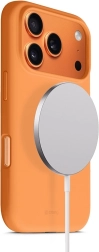 Silicone Magnetic Case for iPhone 17 Pro with MagSafe – Orange