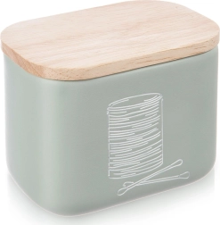 Barattolo verde per cotton fioc e dischetti cosmetici GREENISH