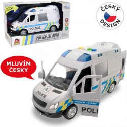 Auto police van with sound and light, friction 21 cm