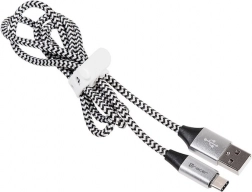USB 2.0 kabel TYPE-C A moški 1,0 m črno/srebrn
