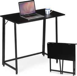 Folding Writing Desk MODERNHOME 80 × 45 cm, Black