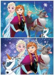 Puzzel 2×24 RAVENSBURGER Frozen – Vrienden