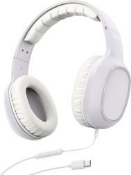 On-ear hoofdtelefoon met microfoon USB‑C wit