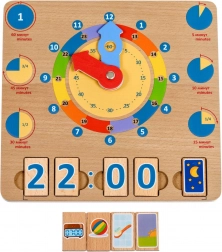 Lucy & Leo wooden educational board Learning the Clock