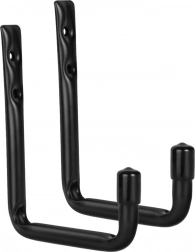 Wall hooks for tires and bikes, set of 2, steel, 22 kg load capacity – Maclean
