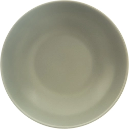 Deep ceramic dinner plate green 20.5 cm