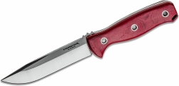 Coltello outdoor Condor Bushcraft Bliss, 12,2 cm, Micarta rossa, fodero Kydex + pelle