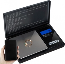 Pocket digital scale with 0.1 g accuracy and 500 g capacity