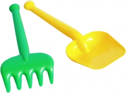 Set da giardino in plastica per bambini – paletta e rastrello piccoli