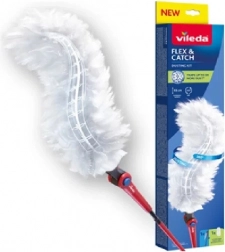 VILEDA Flex & Catch duster with long handle and attachment