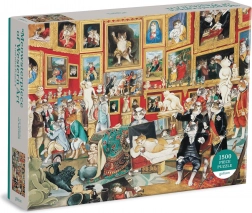 Puzzel 1500 stukjes – Tribuna Uffizi met katten van GALISON