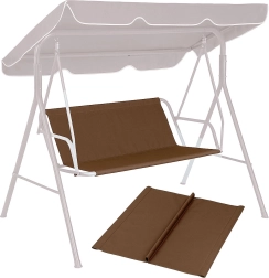 Kussen voor tuinschommel 127x100 cm bruin MultiGarden