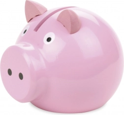 Vilac Wooden Piggy Bank - Pink Pig