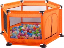 Grande recinto da gioco asciutto per palline - arancione