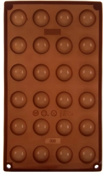 Moule en silicone pour pralines et chocolats, marron 30 × 17,5 × 1,5 cm