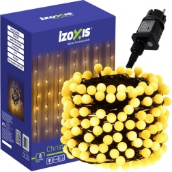 božični svetlobni niz 300 LED kroglice 30 m topla bela IP44 IZOXIS