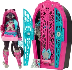Monster High Spooktacular Secrets Catty Noir – toy with wardrobe and surprises