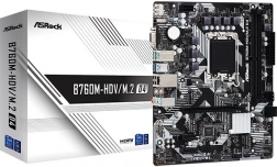 Bundkort ASRock B760M‑HDV/M.2 D4 mATX (LGA1700, DDR4)