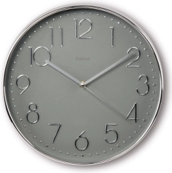 Wall Clock 30 cm Corsica Silver-Grey
