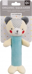 Petit Collage squeaky rattle bear made of organic cotton