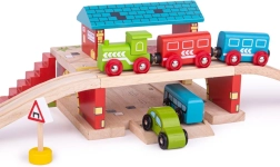 Grande Stazione Stazione Sopra la Strada Giocattolo