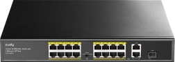16-port PoE+ switch med 1 SFP