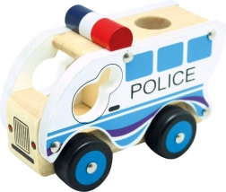 Bino wooden police car