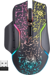 mouse da gaming wireless Defender Oneshot con illuminazione RGB 3200 DPI