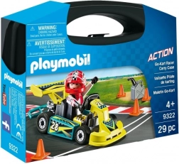 Playmobil set portatile – go-kart da corsa con personaggio