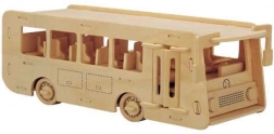 Woodcraft Wooden 3D Puzzle Bus
