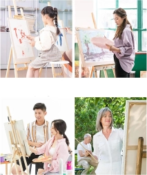 Számozás szerinti festés kerettel 30 × 40 cm – színes páva