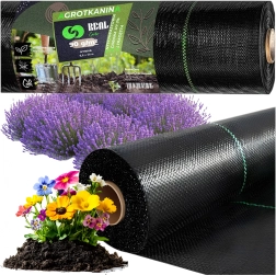 Weed control fabric 90 g/m² 0.8 × 50 m black UV