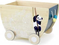 Carrello in legno Vilac Canopée con ruote in gomma