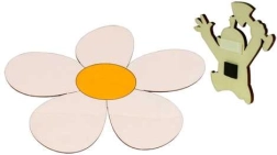 Wooden Decorative Magnet Daisy