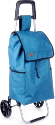 Carrello della spesa con borsa blu 40 l