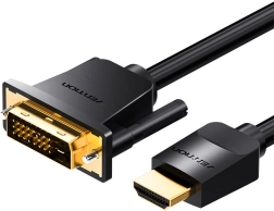 Cavo HDMI a DVI (24+1) 5 m Vention, 4K 60 Hz / 1080p 60 Hz, nero