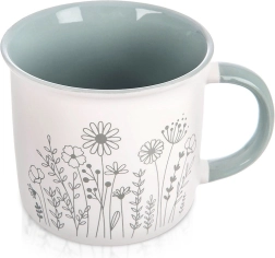 Porcelænskrus 400 ml med blomsterdekor Orion