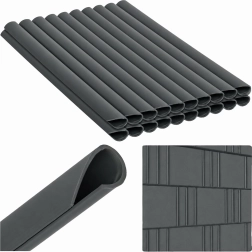 Clips für Sichtschutzstreifen, anthrazit, 19 cm, 20 Stk.