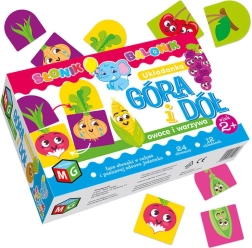 Su e giù: frutta e verdura – puzzle per bambini